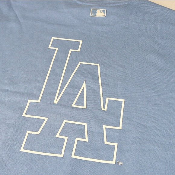 MLB LOS ANGELES DODGERS BLUE BASIC LOGO SWEATSHIRT - Picture 6 of 7